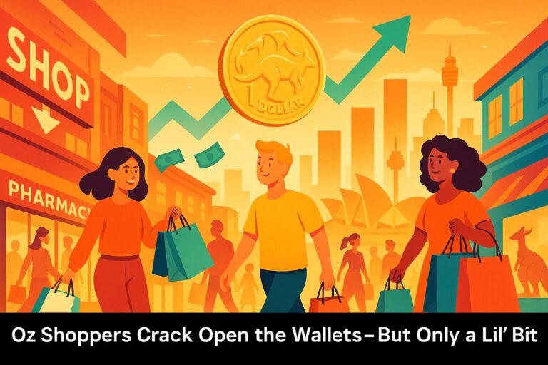 Oz Shoppers Crack Open the Wallets—But Only a Lil’ Bit